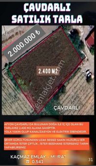 Afyon Çavdarlıda Satılık Tarla