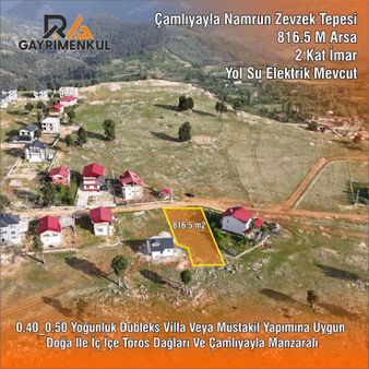 Ra Gayrimenkul Çamlıyayla Zevzek Tepesi Satılık İmarlı Arsa