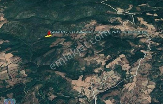 40.820 Dönüm Orman Arazisi İçinde 6.500 M Kare Satılık Tarla
