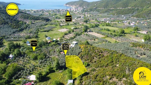 Erdek Doğanlar Mahallesinde Yukarıköy Mevkiinde 1.841m² Satılık Tarla