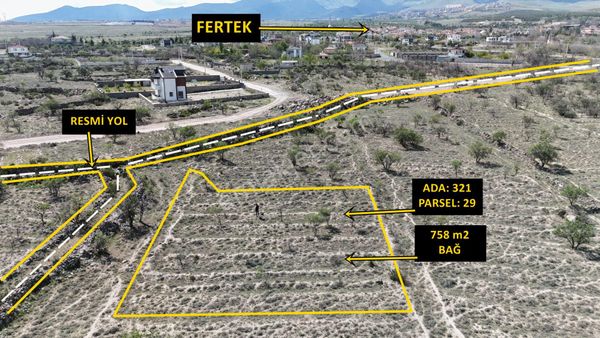 E.gökal Fertek 758 M2 ! Bağ Mükemmel Konum Fırsat Uygun Acil !