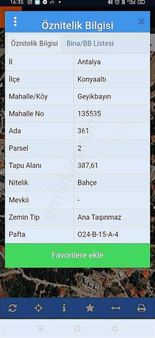 Geyik Bayırında Antalya Manzaralı Yer