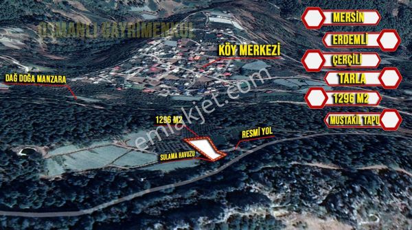 Erdemli Çerçili Mahallesi Satılık 1296 M2 Parsel