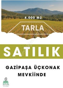 Gazipaşa Üçkonak Mevkiinde Satılık Yatırımlık Tarla