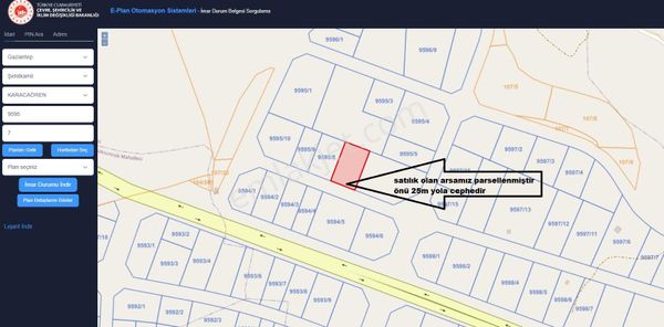 Karacaören Mah Satılık İmarlı Arsa