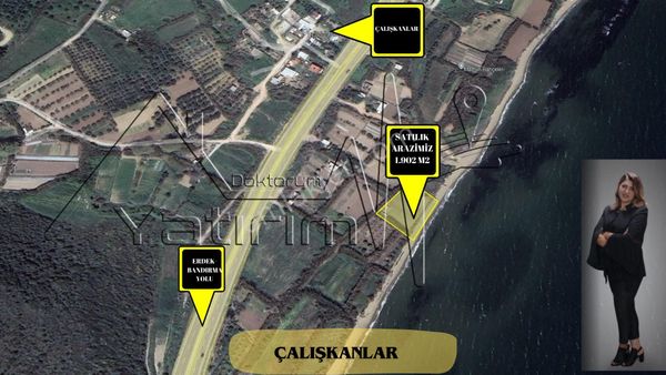 Çalışkanlar Mahallesinde Denize Sıfır Satılık Arazi