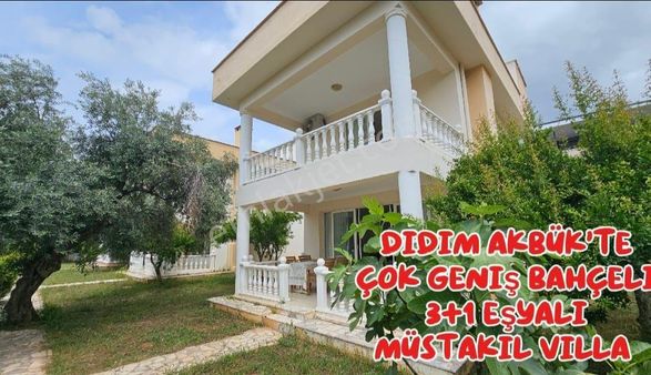 Didim Akbük Merkezde Harika Geniş Bahçeli Müstakil 3+1 Villa