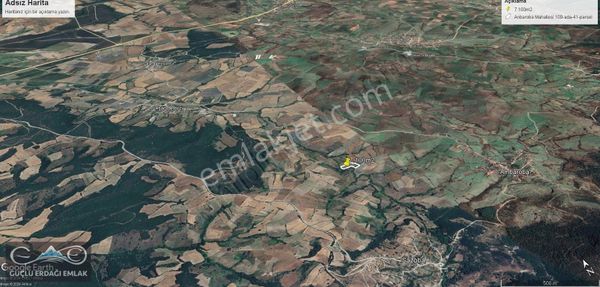 Satılık 7100m² Tarla Biga Anbaroba Köyünde Güçlü Erdağı Emlaktan