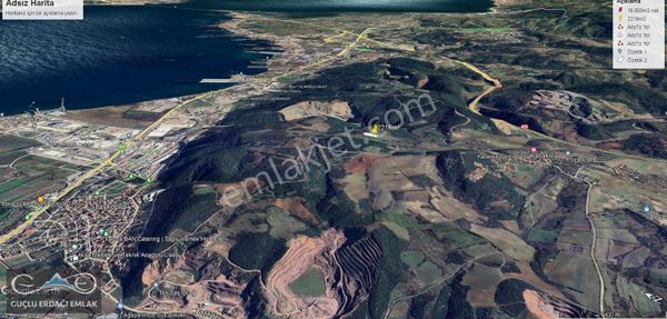 Satılık 2216m² Tarla Çiftlikköy Kabaklı Güçlü Erdağı Emlak 'tan