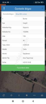 Eylül Emlak Tan İnegöl Süpürtü Mah Satılık Yatırım İçin Uygun Arazi.