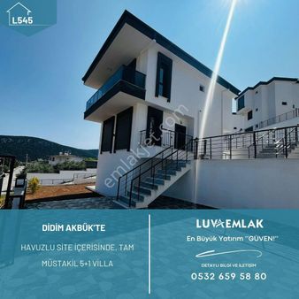 Didim Akbük’te Doğa Manzaralı Site İçi Tam Müstakil 5+1 Sıfır Villa