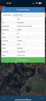 Kemalpaşa Armutlu'da 6800 M2 Fırsat Arazi