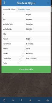 ⚫️ Niğde Merkez Fesleğen'de Kaçırılmayacak Çok Uygun Fırsat Arazi