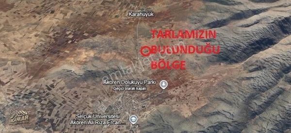 Akören -bozkır Yolu Yakını Fırsat Verimli Tarla 1759 Metre..