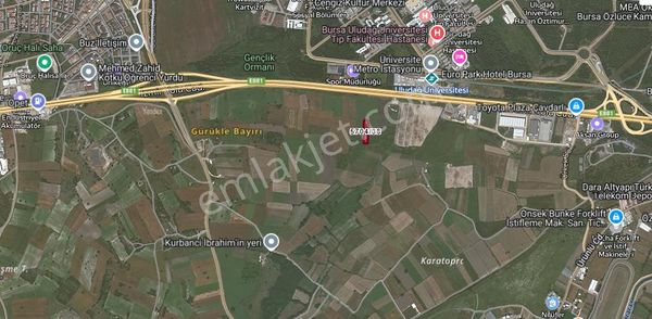 Uludağ Üniversitesi Karşısı /görükle -kurtuluş-merada/izmir Yoluna 1 Par./ 390 M2/satılık