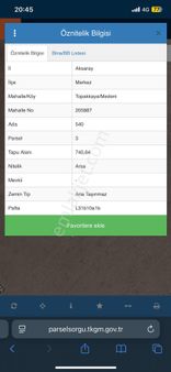 Topakkayada Satılık Arsa