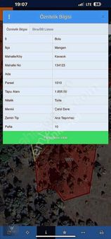 Bolu Mengen Kavacıkta Satılık 1.858 M2 Arsa