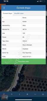 Aktaş'tan Kestel Aksu Da Asvalt Yola Cepe 536 M2 Satılık Bahçe