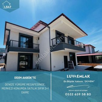 Didim Akbük’te Denize, Çarşıya, Pazara Yürüme Mesafesinde Sıfır Satılık 2+1 Daire