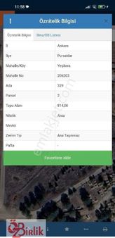 Pursaklar Sirkeli De Satılık İmarlı Arsa