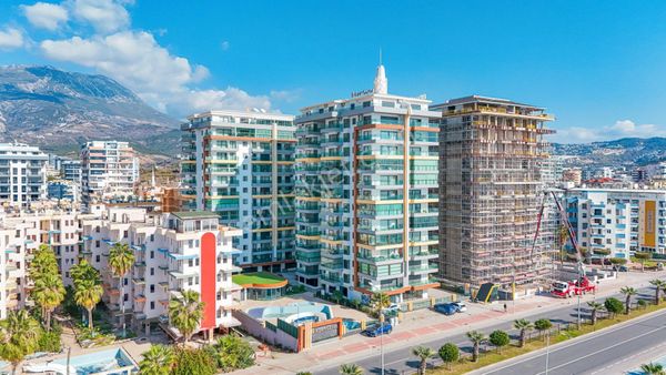 Mahmutlar Panaromik Deniz Manzaralı 1+1 80m2 Eşsiz Geniş Daire !