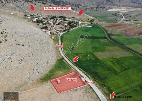 Antalya Elmalı Gölova Mahalle Merkezinde Yola Cephe 1.317m2 Satılık Arsa