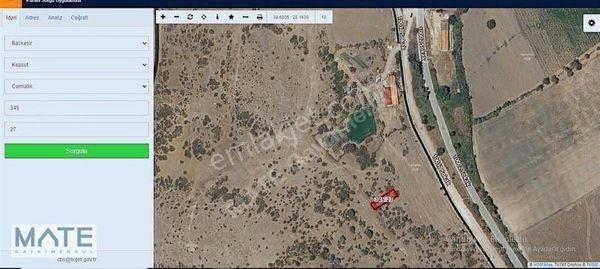 Balıkesir Kepsutta Sanayi İmarlı 207 M2 Yatırımlık Arsa