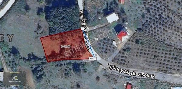 Alan Emlak;kayagüney Mah.bağ Evi Yapımına Uygun,yola Cephe Tarla