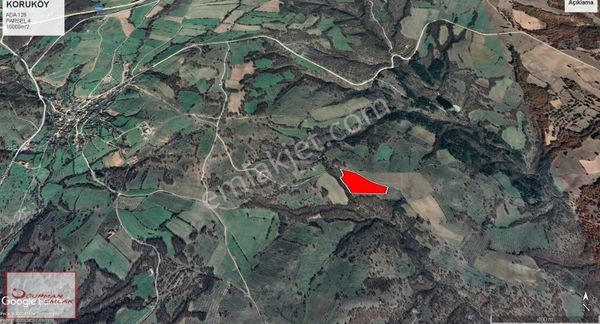 Uğurman Emlak'tan Koruköy'de Mera Cepheli Resmi Yolu Olan Arazi