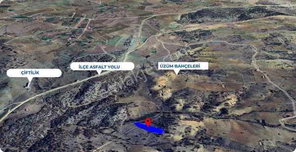 Konya Bozkır 'da 1.600 M2 Eğiste Viyadüğüne Yakın İlçe Asfalına Yakın Fırsat Bahçe