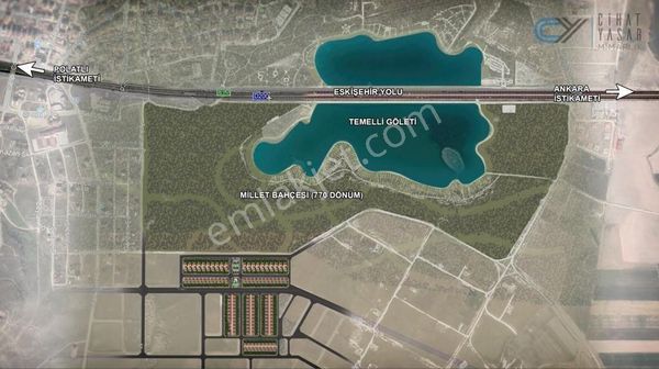 Temelli Göleti Ve Millet Bahçesine Yakın Tek Tapu Satılık Arsa