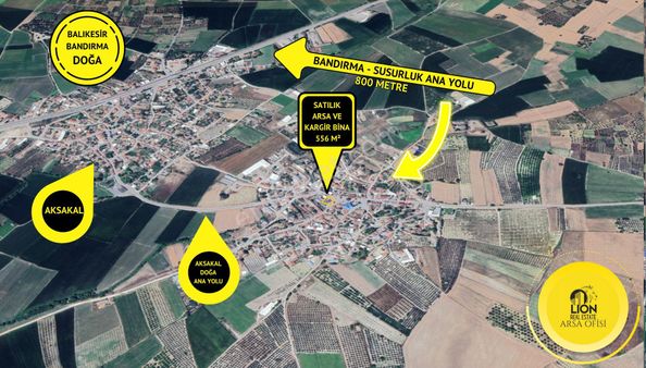 🟨⬛bandırma Doğa'da Köy İçi İmarlı,içerisinde Yapı Bulunan Satılık 556 M² Arazi🟨⬛