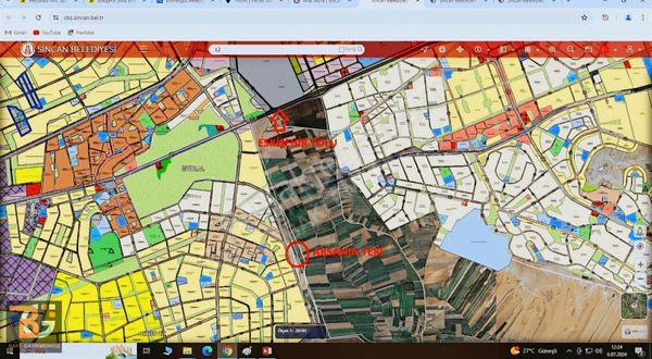 Temelli Beyobasın Da Eskişehir Yolu Yakını Tek Tapu Kupon Arsa