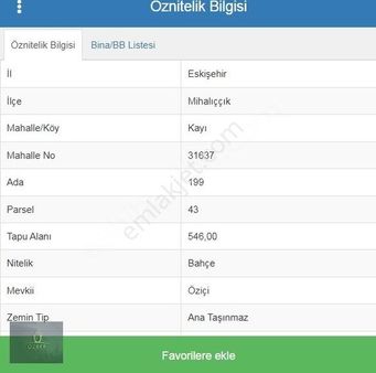 Özbey Emlaktan Kayı Köyü Yakını Bahçe Yeri