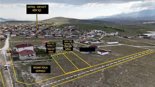 E.gökal Aktaş Mükemmel Konum 564 M2 2 Adet Arsa Yatırım Yazlık !