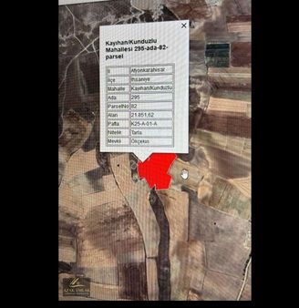 İhsaniye Kayıhan Pınarda 21.851m2 Fırsat Yatırımlık Tarla