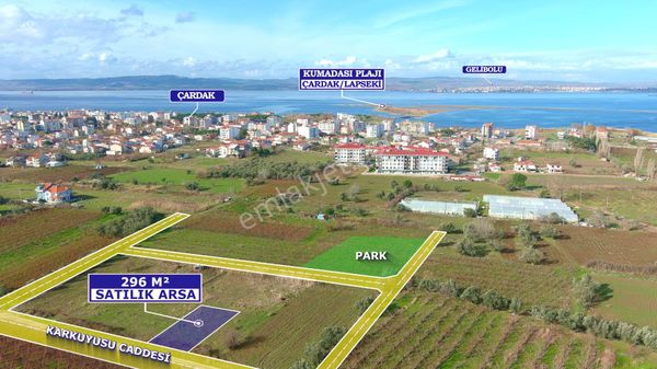 Lapseki Çardak'ta Cadde Cepheli Satılık Arsa