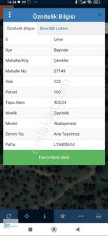 Asansör Emlaktan Satılık Çenikler Köyunde Kupon Zeytinlik