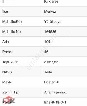 Kadastral Yola 140metre Cepheli Metresi 630 Lira