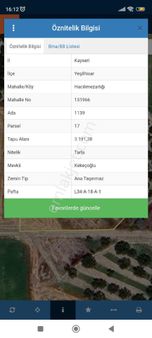 Kaçmaz Emlaktan Yeşilhisarda Satılık Bahçe Yola Yakin