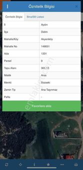 Didim Akyeniköy'de Villa Imarlı 300m2 Arsa
