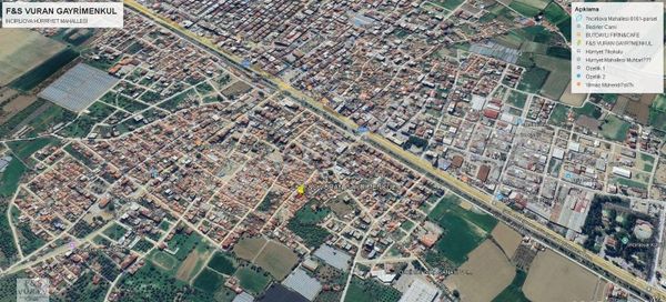 İncirliova Merkezde Tapulu 210 M² Arsa Fırsatı – İçinde Yapı Mevcut!