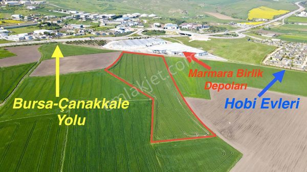 Bursa-çanakkale Yolunda 25 Dönüm Arazi