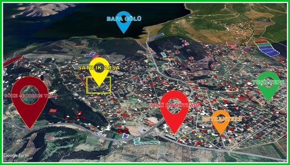 Bozsekide Göl Manzaralı İmarlı Villa Arsası - Fiyatı Düştü!