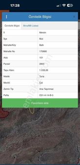 Mısırlı Gayrimenkul'den Satılık Mersin Mutta 1,508 M2 Tarla