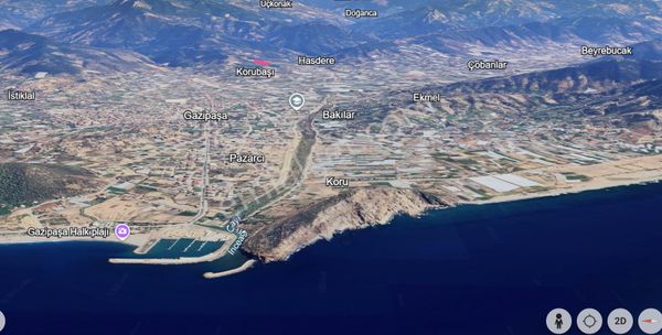 Muhteşem Konumda 1,5 Dönüm Yol Su Elektrik Olan Tarla