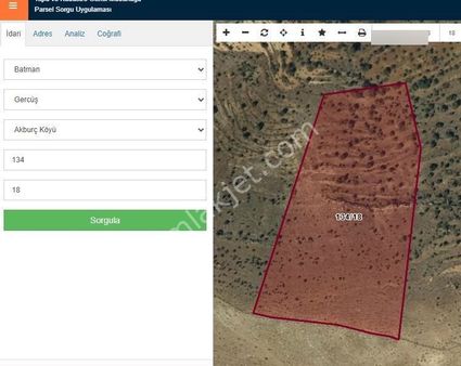 Satılık Batman Gerçüşte Akburç Ta 17221metrekare