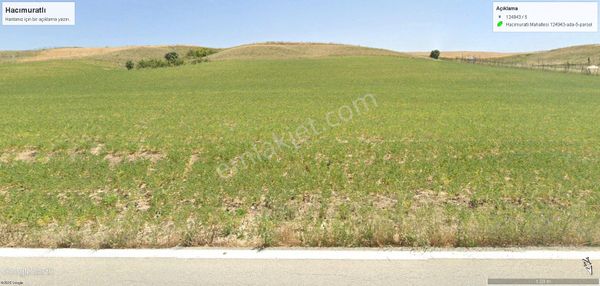 Hacımuratlı'da Asfalt Yola 107 M. Cepheli 7.685 M2 Satılık Arazi