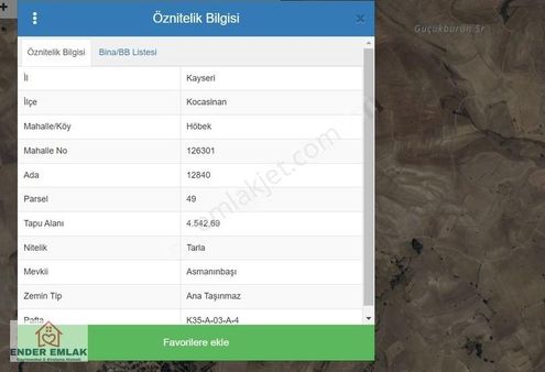 Höbek Mahallesi 4542 M2 Yatırıma Uygun Satılık Tarla