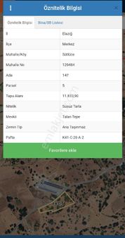 Sütlüce'de 11,833 M2 Tarla Ana Yola Yakın